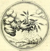 An illustration from Symbolorvm et emblematvm ex re herbaria desvmtorvm centvria vna (1590)