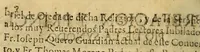 An illustration from Synodo diocesana con la carta pastoral convocatoria para el; : y otra en orden, a la paga de los diezmos. Celebrola el Illmo. y Revmo. Sor. Dor. Mtro. don Fray Bernardo Carrasco de Saavedra obispo de Santigo de Chile del Consejo de su Magestad, en la Iglesia Cathedral de dicha ciudad. A que se dio principio domingo diez, y ocho de enero de mil y seiscientos y ochenta, y ocho años, y se publicò en en [sic] dos de mayo de dicho año. (1691)