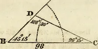 An illustration from A system of geometry and trigonometry : with a treatise on surveying (1830)
