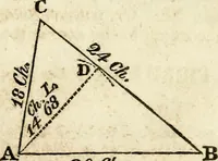 An illustration from A system of geometry and trigonometry : with a treatise on surveying (1830)