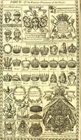 Picture 4 of 57 from A system of heraldry : speculative and practical : with the true art of blazon, according to the most approved heralds in Europe : illustrated with suitable examples of armorial figures, and achievements of the most considerable surnames and families in Scotland, &c. : together with historical and genealogical memorials relative thereto (1804), leaf 125