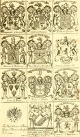 An illustration from A system of heraldry : speculative and practical : with the true art of blazon, according to the most approved heralds in Europe : illustrated with suitable examples of armorial figures, and achievements of the most considerable surnames and families in Scotland, &c. : together with historical and genealogical memorials relative thereto (1804)