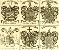 Picture 19 of 57 from A system of heraldry : speculative and practical : with the true art of blazon, according to the most approved heralds in Europe : illustrated with suitable examples of armorial figures, and achievements of the most considerable surnames and families in Scotland, &c. : together with historical and genealogical memorials relative thereto (1804), leaf 700