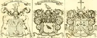 An illustration from A system of heraldry : speculative and practical : with the true art of blazon, according to the most approved heralds in Europe : illustrated with suitable examples of armorial figures, and achievements of the most considerable surnames and families in Scotland, &c. : together with historical and genealogical memorials relative thereto (1804)