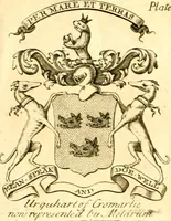 Picture 23 of 57 from A system of heraldry : speculative and practical : with the true art of blazon, according to the most approved heralds in Europe : illustrated with suitable examples of armorial figures, and achievements of the most considerable surnames and families in Scotland, &c. : together with historical and genealogical memorials relative thereto (1804), leaf 702