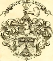 Picture 32 of 57 from A system of heraldry : speculative and practical : with the true art of blazon, according to the most approved heralds in Europe : illustrated with suitable examples of armorial figures, and achievements of the most considerable surnames and families in Scotland, &c. : together with historical and genealogical memorials relative thereto (1804), leaf 702