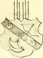 Picture 33 of 57 from A system of heraldry : speculative and practical : with the true art of blazon, according to the most approved heralds in Europe : illustrated with suitable examples of armorial figures, and achievements of the most considerable surnames and families in Scotland, &c. : together with historical and genealogical memorials relative thereto (1804), leaf 702
