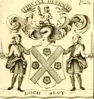 Picture 34 of 57 from A system of heraldry : speculative and practical : with the true art of blazon, according to the most approved heralds in Europe : illustrated with suitable examples of armorial figures, and achievements of the most considerable surnames and families in Scotland, &c. : together with historical and genealogical memorials relative thereto (1804), leaf 704