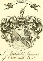Picture 44 of 57 from A system of heraldry : speculative and practical : with the true art of blazon, according to the most approved heralds in Europe : illustrated with suitable examples of armorial figures, and achievements of the most considerable surnames and families in Scotland, &c. : together with historical and genealogical memorials relative thereto (1804), leaf 704