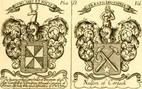 Picture 47 of 57 from A system of heraldry : speculative and practical : with the true art of blazon, according to the most approved heralds in Europe : illustrated with suitable examples of armorial figures, and achievements of the most considerable surnames and families in Scotland, &c. : together with historical and genealogical memorials relative thereto (1804), leaf 708