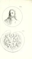 An illustration from Tableau des catacombes de Rome, ou l'on donne la description de ces cimetières sacrés, avec l'indication des principaux monuments d'antiquité chrétienne, en peinture et en sculpture, et celle des autres objets qu'on en a retirés (1853)