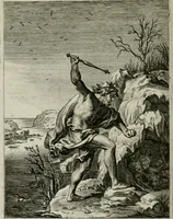Picture 101 of 169 from Tableaux du temple des muses : tirez du cabinet de feu Mr. Favereau, conseiller du roy en sa Cour des Aydes, & gravez en tailles-douces par les meilleurs maistres de son temps, pour representer les vertus & les vices, sur les plus illustres fables de l'antiquité : avec les descriptions, remarques & annotations (1676), leaf 347