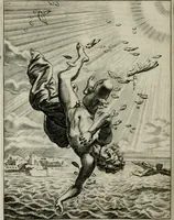 An illustration from Tableaux du temple des muses : tirez du cabinet de feu Mr. Favereau, conseiller du roy en sa Cour des Aydes, & gravez en tailles-douces par les meilleurs maistres de son temps, pour representer les vertus & les vices, sur les plus illustres fables de l'antiquité : avec les descriptions, remarques & annotations (1676)