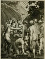 Picture 165 of 169 from Tableaux du temple des muses : tirez du cabinet de feu Mr. Favereau, conseiller du roy en sa Cour des Aydes, & gravez en tailles-douces par les meilleurs maistres de son temps, pour representer les vertus & les vices, sur les plus illustres fables de l'antiquité : avec les descriptions, remarques & annotations (1676), leaf 587
