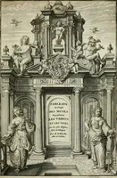 Picture 2 of 169 from Tableaux du temple des muses : tirez du cabinet de feu Mr. Favereau, conseiller du roy en sa Cour des Aydes, & gravez en tailles-douces par les meilleurs maistres de son temps, pour representer les vertus & les vices, sur les plus illustres fables de l'antiquité : avec les descriptions, remarques & annotations (1676), leaf 6