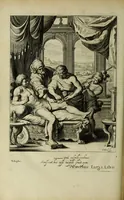 An illustration from Tableaux du temple des muses : tirez du cabinet de feu Mr. Favereau, conseiller du roy en sa cour des Aydes & grauez en tailles-douces par les meilleurs maistr s de son temps pour representer les vertus & les vices sur les plus illustres fables de l'antiquité (1655)