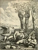 Picture 34 of 169 from Tableaux du temple des muses : tirez du cabinet de feu mr. Favereau...gravez en tailles-douces par les meilleurs maistres de son temps, pour representer les vertus & les vices, sur les plus illustres fables de l'antiquité (1676), leaf 107