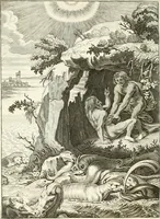 Picture 86 of 169 from Tableaux du temple des muses : tirez du cabinet de feu mr. Favereau...gravez en tailles-douces par les meilleurs maistres de son temps, pour representer les vertus & les vices, sur les plus illustres fables de l'antiquité (1676), leaf 287