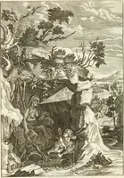 Picture 113 of 169 from Tableaux du temple des muses : tirez du cabinet de feu mr. Favereau...gravez en tailles-douces par les meilleurs maistres de son temps, pour representer les vertus & les vices, sur les plus illustres fables de l'antiquité (1676), leaf 387
