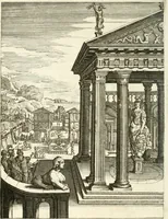 An illustration from Tableaux du temple des muses : tirez du cabinet de feu mr. Favereau...gravez en tailles-douces par les meilleurs maistres de son temps, pour representer les vertus & les vices, sur les plus illustres fables de l'antiquité (1676)