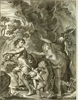 Picture 153 of 169 from Tableaux du temple des muses : tirez du cabinet de feu mr. Favereau...gravez en tailles-douces par les meilleurs maistres de son temps, pour representer les vertus & les vices, sur les plus illustres fables de l'antiquité (1676), leaf 537