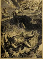 An illustration from Tableaux du temple des muses : tirez du cabinet de feu mr. Favereau...gravez en tailles-douces par les meilleurs maistres de son temps, pour representer les vertus & les vices, sur les plus illustres fables de l'antiquité (1676)