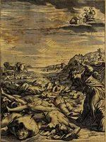 Picture 127 of 169 from Tableaux du temple des muses : tirez du cabinet de feu mr. Favereau...gravez en tailles-douces par les meilleurs maistres de son temps, pour representer les vertus & les vices, sur les plus illustres fables de l'antiquité (1676), leaf 456