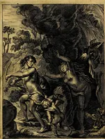 Picture 151 of 169 from Tableaux du temple des muses : tirez du cabinet de feu mr. Favereau...gravez en tailles-douces par les meilleurs maistres de son temps, pour representer les vertus & les vices, sur les plus illustres fables de l'antiquité (1676), leaf 536
