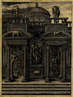 Picture 166 of 169 from Tableaux du temple des muses : tirez du cabinet de feu mr. Favereau...gravez en tailles-douces par les meilleurs maistres de son temps, pour representer les vertus & les vices, sur les plus illustres fables de l'antiquité (1676), leaf 596