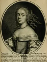 Picture 53 of 221 from Tableaux historiques, ou sont grauez les illustres francois et estrangers de l'un et de l'autre sexe : remarquables par leur naissance et leur fortune, doctrine, pieté, charges et emplois, auec les éloges sommaires contenans leurs noms et leurs qualitez, leurs peres et leurs meres, leurs aages, leurs mariages, les plus belles actions de leur vie et leurs armes blasonnées (1662), leaf 110