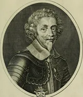 Picture 59 of 221 from Tableaux historiques, ou sont grauez les illustres francois et estrangers de l'un et de l'autre sexe : remarquables par leur naissance et leur fortune, doctrine, pieté, charges et emplois, auec les éloges sommaires contenans leurs noms et leurs qualitez, leurs peres et leurs meres, leurs aages, leurs mariages, les plus belles actions de leur vie et leurs armes blasonnées (1662), leaf 122