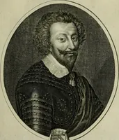 Picture 62 of 221 from Tableaux historiques, ou sont grauez les illustres francois et estrangers de l'un et de l'autre sexe : remarquables par leur naissance et leur fortune, doctrine, pieté, charges et emplois, auec les éloges sommaires contenans leurs noms et leurs qualitez, leurs peres et leurs meres, leurs aages, leurs mariages, les plus belles actions de leur vie et leurs armes blasonnées (1662), leaf 128