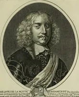 Picture 75 of 221 from Tableaux historiques, ou sont grauez les illustres francois et estrangers de l'un et de l'autre sexe : remarquables par leur naissance et leur fortune, doctrine, pieté, charges et emplois, auec les éloges sommaires contenans leurs noms et leurs qualitez, leurs peres et leurs meres, leurs aages, leurs mariages, les plus belles actions de leur vie et leurs armes blasonnées (1662), leaf 158