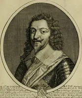 Picture 91 of 221 from Tableaux historiques, ou sont grauez les illustres francois et estrangers de l'un et de l'autre sexe : remarquables par leur naissance et leur fortune, doctrine, pieté, charges et emplois, auec les éloges sommaires contenans leurs noms et leurs qualitez, leurs peres et leurs meres, leurs aages, leurs mariages, les plus belles actions de leur vie et leurs armes blasonnées (1662), leaf 190