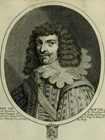 Picture 94 of 221 from Tableaux historiques, ou sont grauez les illustres francois et estrangers de l'un et de l'autre sexe : remarquables par leur naissance et leur fortune, doctrine, pieté, charges et emplois, auec les éloges sommaires contenans leurs noms et leurs qualitez, leurs peres et leurs meres, leurs aages, leurs mariages, les plus belles actions de leur vie et leurs armes blasonnées (1662), leaf 196