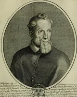 Picture 102 of 221 from Tableaux historiques, ou sont grauez les illustres francois et estrangers de l'un et de l'autre sexe : remarquables par leur naissance et leur fortune, doctrine, pieté, charges et emplois, auec les éloges sommaires contenans leurs noms et leurs qualitez, leurs peres et leurs meres, leurs aages, leurs mariages, les plus belles actions de leur vie et leurs armes blasonnées (1662), leaf 210