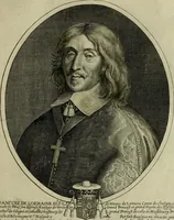 Picture 119 of 221 from Tableaux historiques, ou sont grauez les illustres francois et estrangers de l'un et de l'autre sexe : remarquables par leur naissance et leur fortune, doctrine, pieté, charges et emplois, auec les éloges sommaires contenans leurs noms et leurs qualitez, leurs peres et leurs meres, leurs aages, leurs mariages, les plus belles actions de leur vie et leurs armes blasonnées (1662), leaf 244
