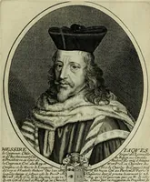 Picture 133 of 221 from Tableaux historiques, ou sont grauez les illustres francois et estrangers de l'un et de l'autre sexe : remarquables par leur naissance et leur fortune, doctrine, pieté, charges et emplois, auec les éloges sommaires contenans leurs noms et leurs qualitez, leurs peres et leurs meres, leurs aages, leurs mariages, les plus belles actions de leur vie et leurs armes blasonnées (1662), leaf 272