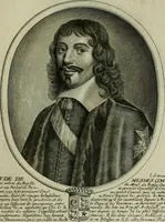Picture 146 of 221 from Tableaux historiques, ou sont grauez les illustres francois et estrangers de l'un et de l'autre sexe : remarquables par leur naissance et leur fortune, doctrine, pieté, charges et emplois, auec les éloges sommaires contenans leurs noms et leurs qualitez, leurs peres et leurs meres, leurs aages, leurs mariages, les plus belles actions de leur vie et leurs armes blasonnées (1662), leaf 298