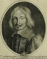 Picture 147 of 221 from Tableaux historiques, ou sont grauez les illustres francois et estrangers de l'un et de l'autre sexe : remarquables par leur naissance et leur fortune, doctrine, pieté, charges et emplois, auec les éloges sommaires contenans leurs noms et leurs qualitez, leurs peres et leurs meres, leurs aages, leurs mariages, les plus belles actions de leur vie et leurs armes blasonnées (1662), leaf 300