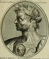 An illustration from Tableaux historiques, ou sont grauez les illustres francois et estrangers de l'un et de l'autre sexe : remarquables par leur naissance et leur fortune, doctrine, pieté, charges et emplois, auec les éloges sommaires contenans leurs noms et leurs qualitez, leurs peres et leurs meres, leurs aages, leurs mariages, les plus belles actions de leur vie et leurs armes blasonnées (1662)