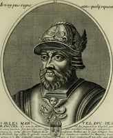 Picture 182 of 221 from Tableaux historiques, ou sont grauez les illustres francois et estrangers de l'un et de l'autre sexe : remarquables par leur naissance et leur fortune, doctrine, pieté, charges et emplois, auec les éloges sommaires contenans leurs noms et leurs qualitez, leurs peres et leurs meres, leurs aages, leurs mariages, les plus belles actions de leur vie et leurs armes blasonnées (1662), leaf 370