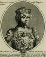Picture 188 of 221 from Tableaux historiques, ou sont grauez les illustres francois et estrangers de l'un et de l'autre sexe : remarquables par leur naissance et leur fortune, doctrine, pieté, charges et emplois, auec les éloges sommaires contenans leurs noms et leurs qualitez, leurs peres et leurs meres, leurs aages, leurs mariages, les plus belles actions de leur vie et leurs armes blasonnées (1662), leaf 382