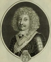 Picture 18 of 221 from Tableaux historiques, ou sont grauez les illustres francois et estrangers de l'un et de l'autre sexe : remarquables par leur naissance et leur fortune, doctrine, pieté, charges et emplois, auec les éloges sommaires contenans leurs noms et leurs qualitez, leurs peres et leurs meres, leurs aages, leurs mariages, les plus belles actions de leur vie et leurs armes blasonnées (1662), leaf 40