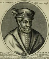 Picture 203 of 221 from Tableaux historiques, ou sont grauez les illustres francois et estrangers de l'un et de l'autre sexe : remarquables par leur naissance et leur fortune, doctrine, pieté, charges et emplois, auec les éloges sommaires contenans leurs noms et leurs qualitez, leurs peres et leurs meres, leurs aages, leurs mariages, les plus belles actions de leur vie et leurs armes blasonnées (1662), leaf 412