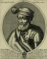 Picture 206 of 221 from Tableaux historiques, ou sont grauez les illustres francois et estrangers de l'un et de l'autre sexe : remarquables par leur naissance et leur fortune, doctrine, pieté, charges et emplois, auec les éloges sommaires contenans leurs noms et leurs qualitez, leurs peres et leurs meres, leurs aages, leurs mariages, les plus belles actions de leur vie et leurs armes blasonnées (1662), leaf 418