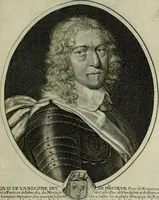 Picture 22 of 221 from Tableaux historiques, ou sont grauez les illustres francois et estrangers de l'un et de l'autre sexe : remarquables par leur naissance et leur fortune, doctrine, pieté, charges et emplois, auec les éloges sommaires contenans leurs noms et leurs qualitez, leurs peres et leurs meres, leurs aages, leurs mariages, les plus belles actions de leur vie et leurs armes blasonnées (1662), leaf 48