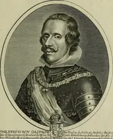 Picture 26 of 221 from Tableaux historiques, ou sont grauez les illustres francois et estrangers de l'un et de l'autre sexe : remarquables par leur naissance et leur fortune, doctrine, pieté, charges et emplois, auec les éloges sommaires contenans leurs noms et leurs qualitez, leurs peres et leurs meres, leurs aages, leurs mariages, les plus belles actions de leur vie et leurs armes blasonnées (1662), leaf 56