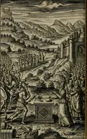 An illustration from Tableaux sacrez des figures mystiques du tres-auguste sacrifice et sacrement de l'Eucharistie : dediez a la tres chrestienne royne de France et de Nauarre Marie de Medicis (1601)