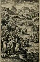 An illustration from Tableaux sacrez des figures mystiques du tres-auguste sacrifice et sacrement de l'Eucharistie : dediez a la tres chrestienne royne de France et de Nauarre Marie de Medicis (1601)